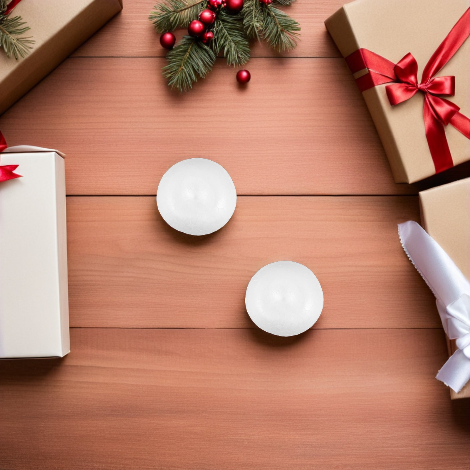 Art Craft For Christmas - 20 قطعة من الفوم الأبيض لصناعة