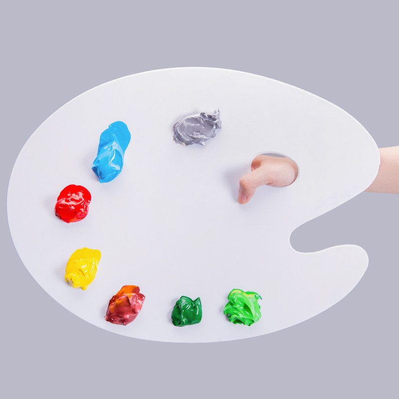 Art Craft Class - 1 قطعة علبة طلاء أكريليك بيضاوية