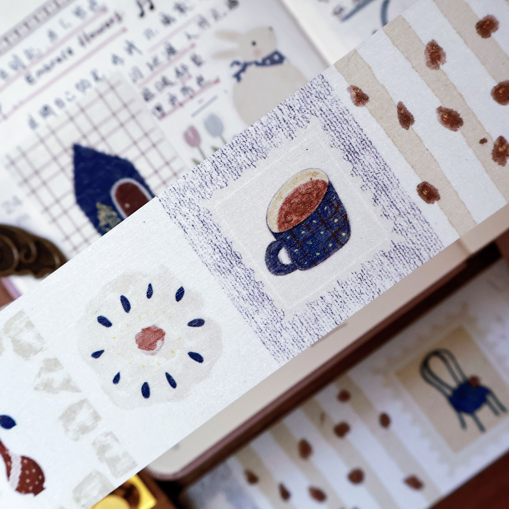 Washi Tape Rolls - YiEr Studio Vintage Old Melody Washi