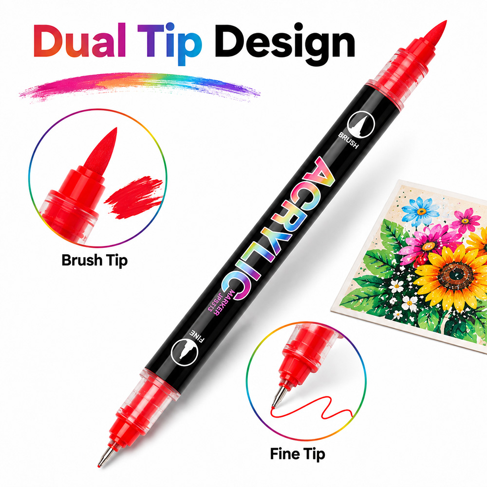 مجموعة أقلام تلوين أكريليك بـ  - مراجعة Art Craft Class وسعره