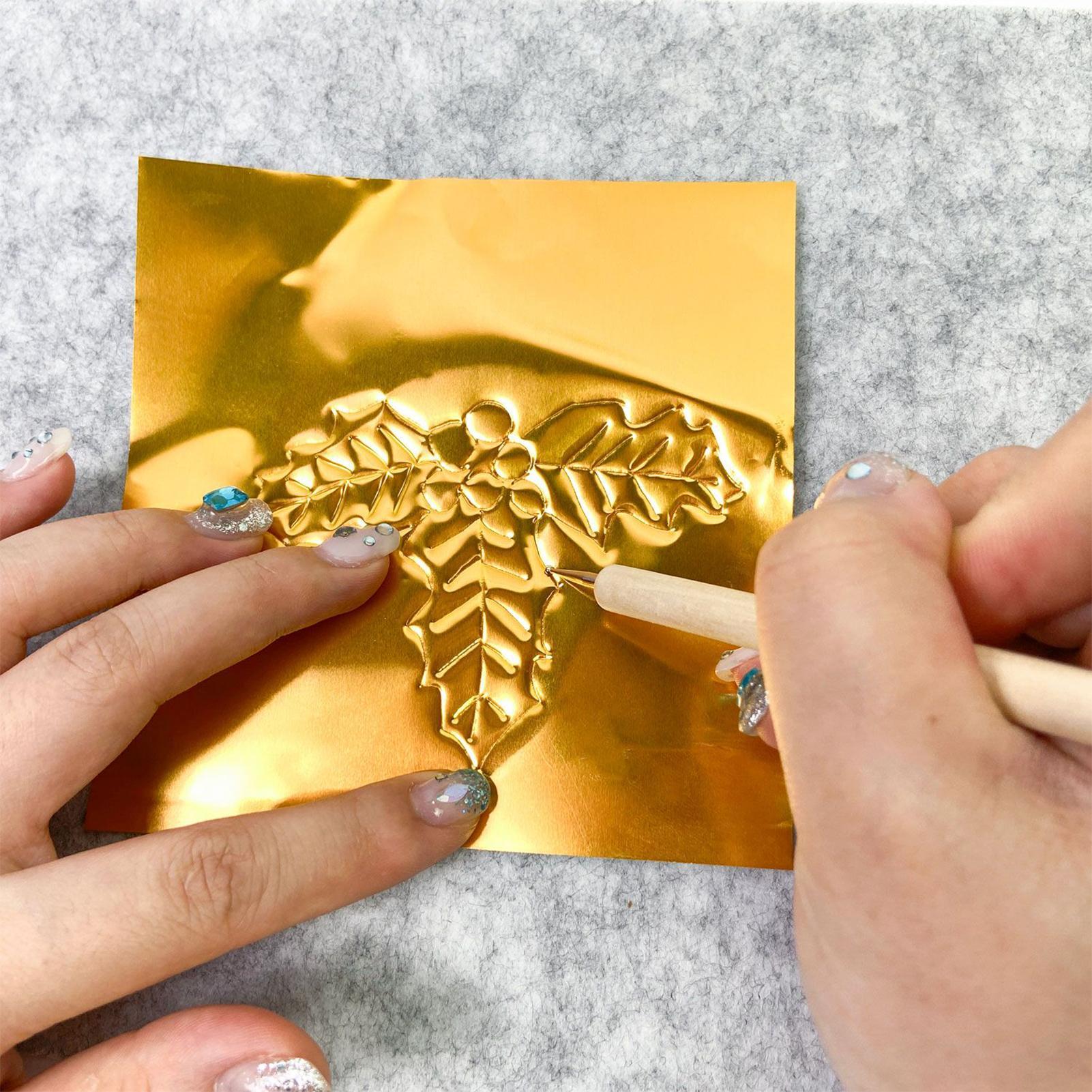 طقم نقش من رقائق الذهب والفضة  - مراجعة Art Craft For Christmas وسعره