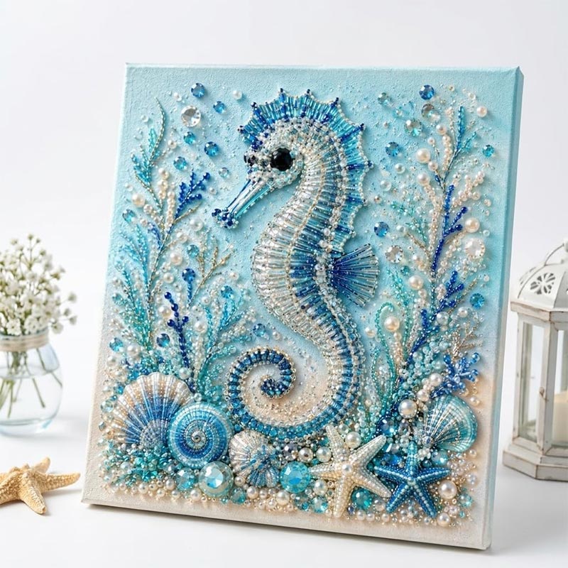 طقم فن اللؤلؤ بتصميم المحيط لل - مراجعة Art Craft Things وسعره