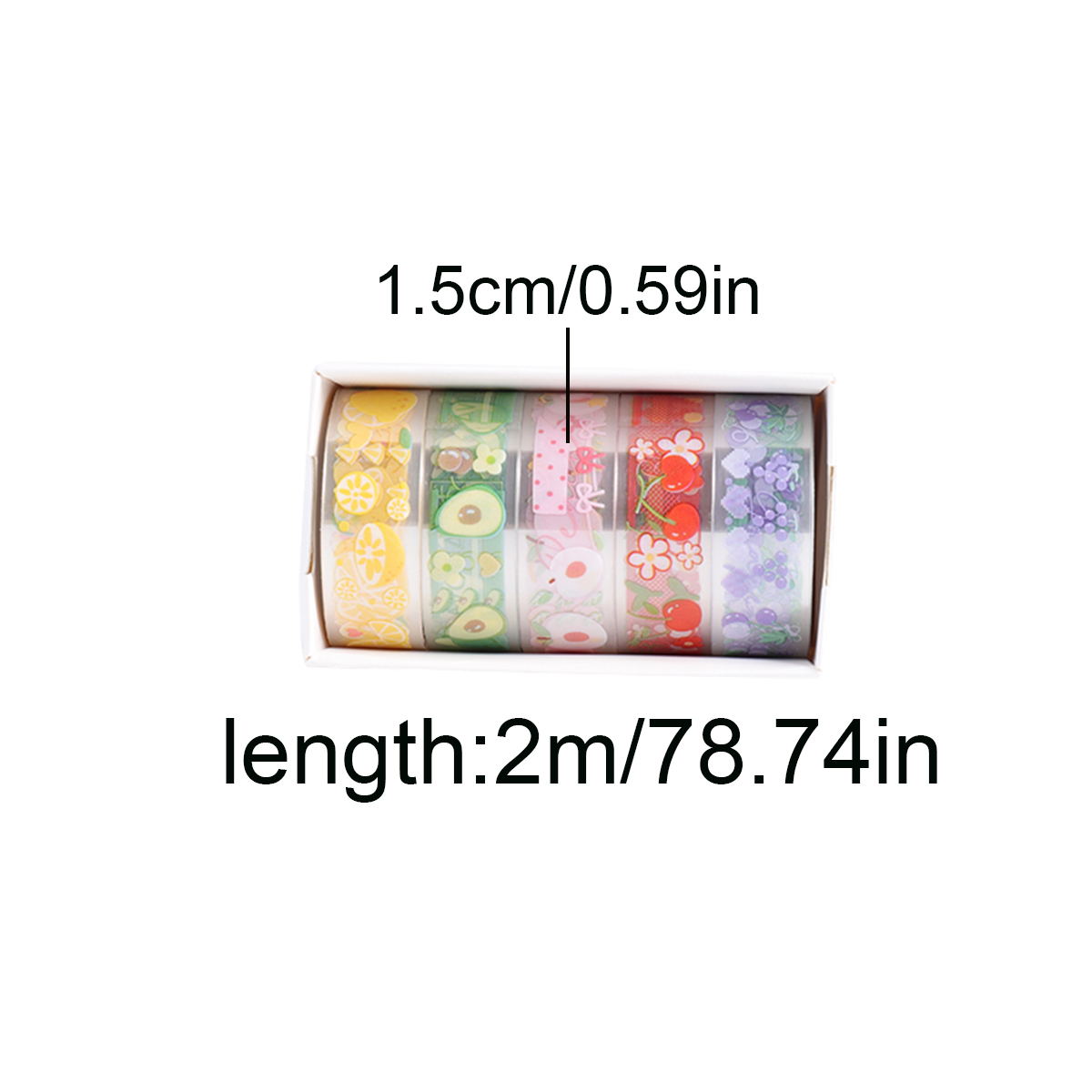 مجموعة من 5 لفات شريط واشي شفا - مراجعة Washi Tape Rolls وسعره