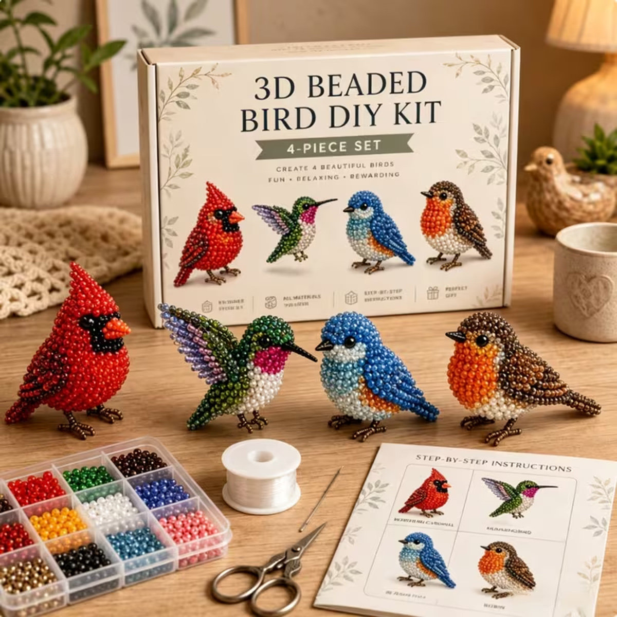 طقم حيوانات ثلاثية الأبعاد صغي - مراجعة Art Craft Things وسعره